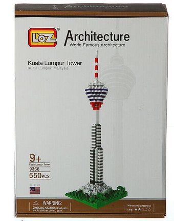 Миниатюра фотографии Конструктор loz башня куала-лумпур (550 деталей)