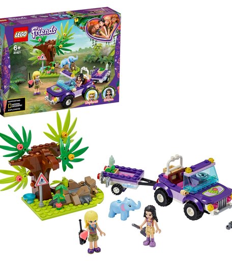 Конструктор LEGO Friends 41421 Джунгли: спасение слонёнка