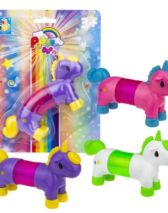 Миниатюра фотографии Развивающая игрушка 1 toy радуга-дуга пружинка единорог
