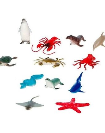 Миниатюра фотографии Игровой набор 1toy в мире животных морские животные