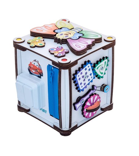 Куб развивающий Iwoodplay Зверушки