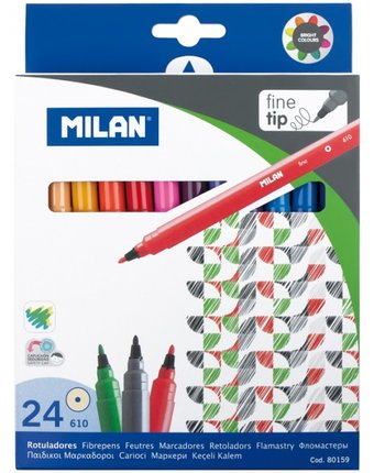 Фломастеры Milan 610 24 цвета