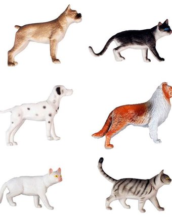 Миниатюра фотографии Игровой набор 1toy в мире животных кошки и собаки