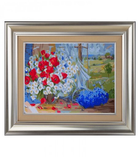 Color Kit Картина по номерам Полевые цветы
