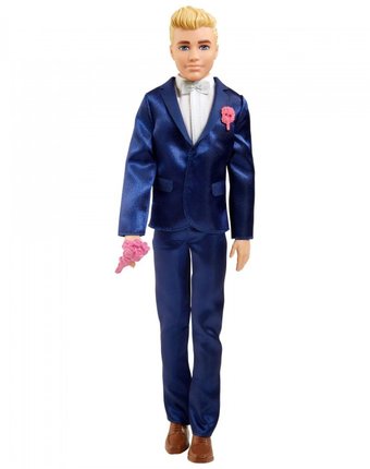 Миниатюра фотографии Barbie кукла кен жених в свадебном костюме