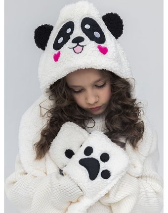 Миниатюра фотографии Mihi mihi детская шапка панда милая