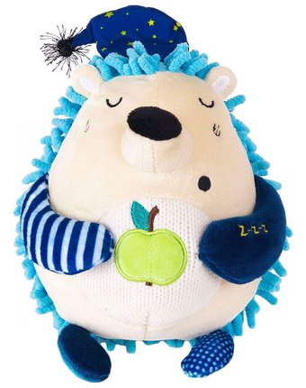 Мягкая игрушка Gulliver Ежик Соня 15 см цвет: бежевый/голубой