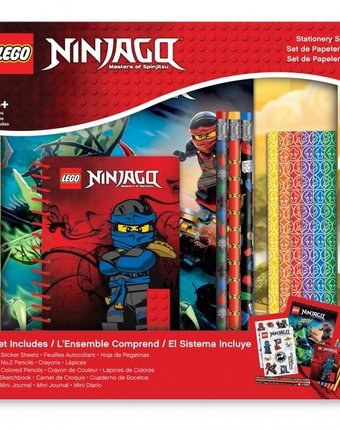 Миниатюра фотографии Lego набор канцелярских принадлежностей ninjago 13 шт.