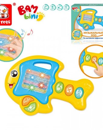Развивающая игрушка Bambini Пианино Музыкальный Зоо Рыбка