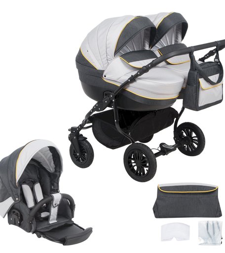 Коляска 2 в 1 Glory Piccolo Duo New для двойни