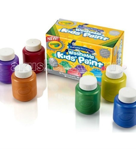 Crayola Краски с металлическим эффектом 6 цветов