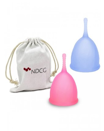 Миниатюра фотографии Ndcg набор менструальных чаш comfort cup set размер l 2 шт.