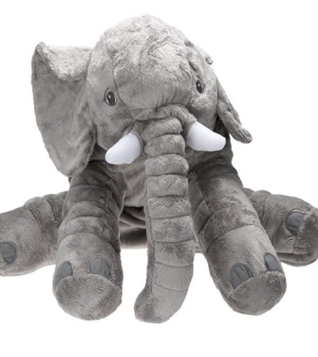 Мягкая игрушка Super01 Слон 60 см цвет: серый