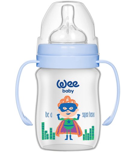 Бутылочка WeeBaby Plus Classic, с рождения, 150 мл