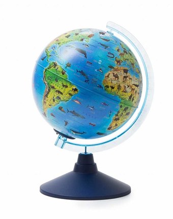 Миниатюра фотографии Глобус globen зоогеографический (210 мм) с подсветкой