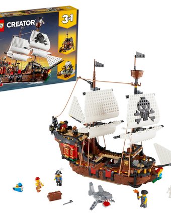 Миниатюра фотографии Конструктор lego creator 31109 пиратский корабль