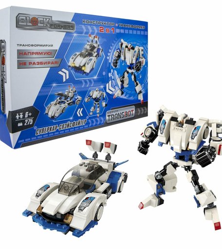 Конструктор Blockformers Transbot Суперкар-Спэйсфайтер