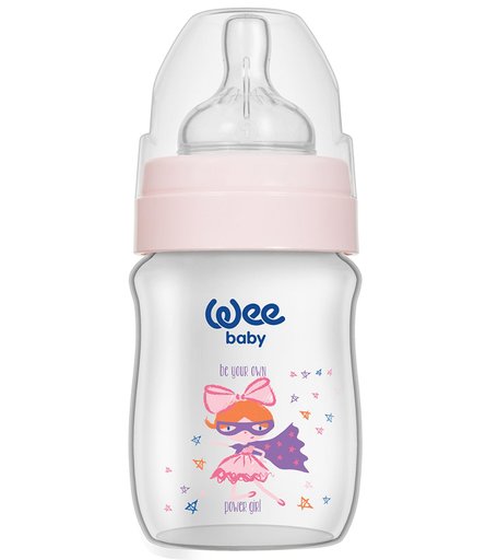 Бутылочка WeeBaby Plus. Classic, с рождения, 150 мл