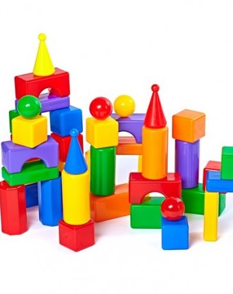 Миниатюра фотографии Развивающая игрушка свсд строительный набор стена-2 43 элемента