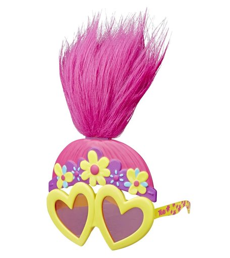 Набор Trolls маска-очки, желтые сердечки, розовые стекла