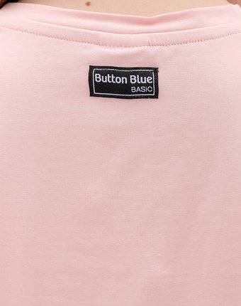 Миниатюра фотографии Розовая футболка button blue