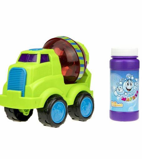 Игрушка 1Toy Мы-Шарики «Бетономешалка» для пукания мыльных пузырей (118 мл)