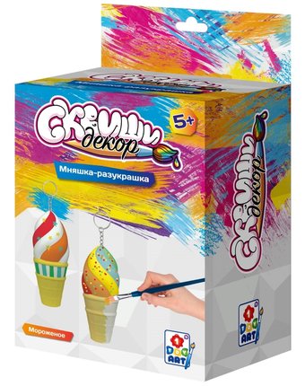 Набор для детского творчества 1Toy Сквиши Декор Мороженое