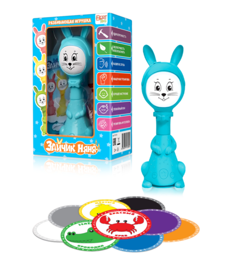 Интерактивная игрушка BertToys Зайчик Няня Plus 19.5 см