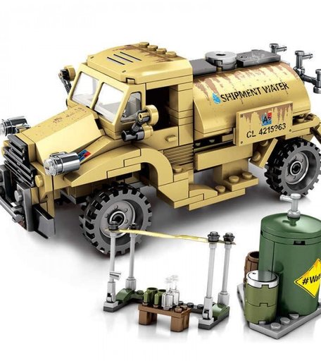 Конструктор Sembo Грузовики Второй Мировой Войны Chevrolet C15A (284 деталей)