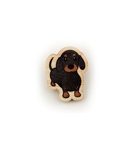 Значок Орландо - Собачка такса, 65х95 мм