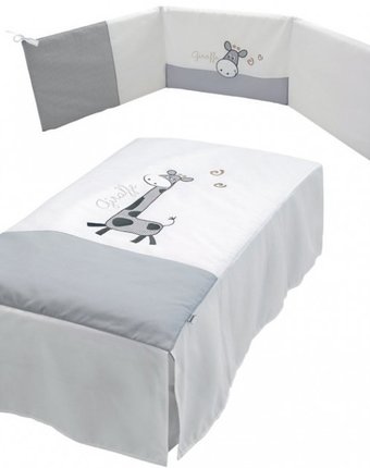 Миниатюра фотографии Комплект в кроватку micuna бортик и покрывало sabana
