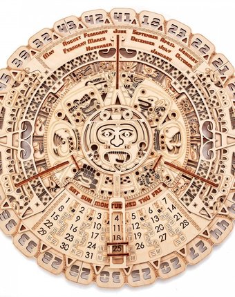 Миниатюра фотографии Wood trick механическая сборная модель календарь майя