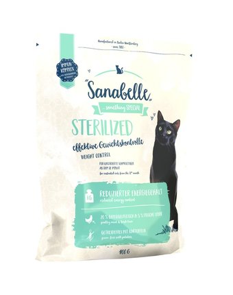 Миниатюра фотографии Сухой корм sanabelle sterilized new для кошек, 400 г