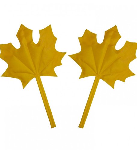 Игрушка мягкая Издательство Учитель Кленовый лист, желтый без размера цвет: желтый