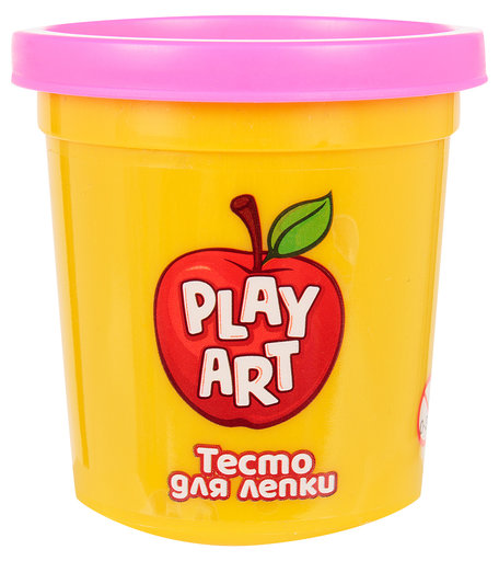Пластилин Play Art Баночки 85 г цвет: розовый