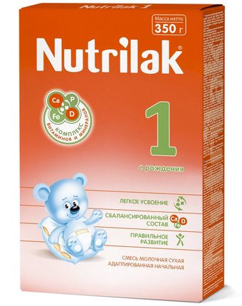 Молочная смесь Nutrilak 1 0-6 месяцев, 350 г