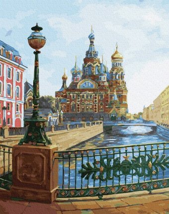 Molly Картина по номерам Санкт-Петербург Спас на крови 40х50 см