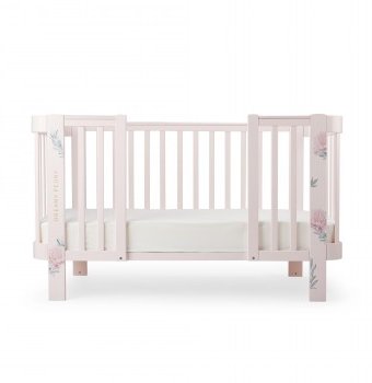 Миниатюра фотографии Комплект расширения для кроватки happy baby mommy love, розовый