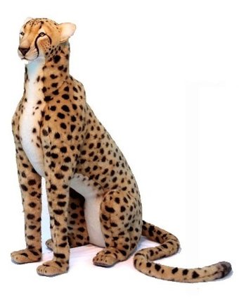 Миниатюра фотографии Мягкая игрушка hansa гепард сидящий 110 см