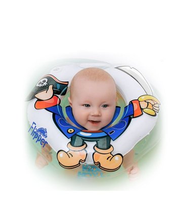 Миниатюра фотографии Круг на шею для купания roxy-kids «flipper» пират для новорожденных