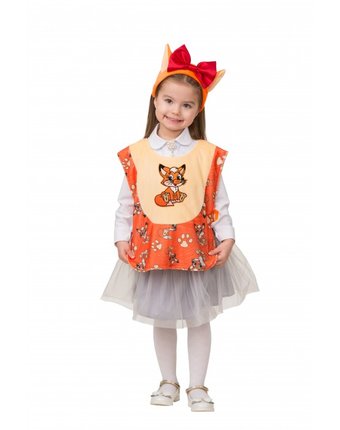 Миниатюра фотографии Батик карнавальный костюм лисичка веселые зверята 2212