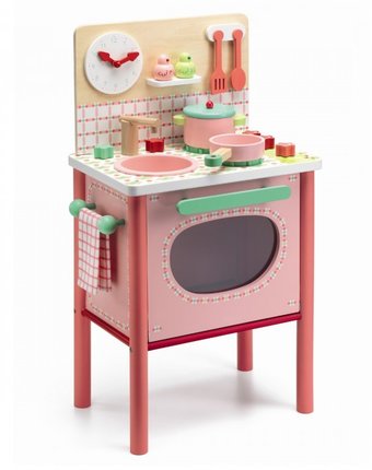 Миниатюра фотографии Деревянная игрушка djeco детская кухня лила