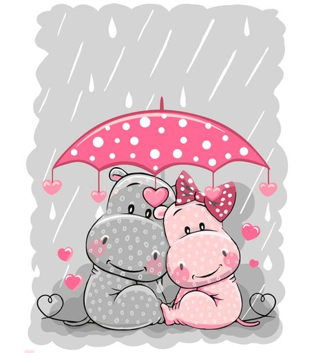 Набор для раскрашивания по номерам ФРЕЯ Счастье под зонтом