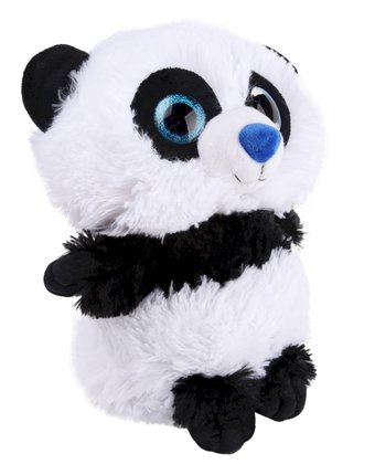 Миниатюра фотографии Мягкая игрушка смолтойс панда глазастик 29 см цвет: белый/черный