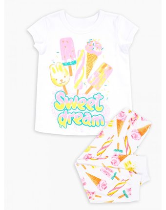 Миниатюра фотографии Веселый малыш пижама для девочки ice cream
