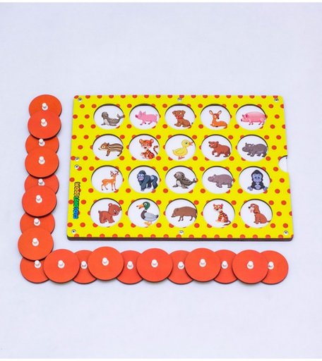 Деревянная игрушка Woodlandtoys Игра настольная Мемори. Найди пару