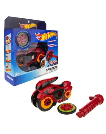 Миниатюра фотографии Игрушка hot wheels spin racer красный мустанг