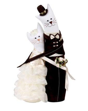 Набор для изготовления игрушки Miadolla Коты-обнимашки свадебные