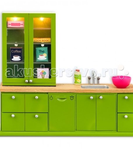 Lundby Мебель для домика Смоланд Кухонный набор с буфетом LB_60207700