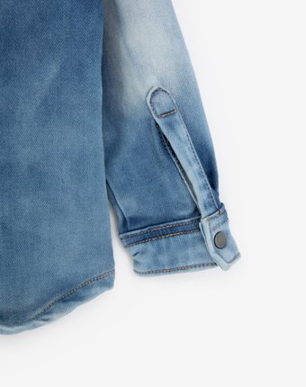 Миниатюра фотографии Рубашка джинсовая синяя gulliver